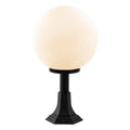 Küre Bahçe Metal Bollard Armatür - Siyah