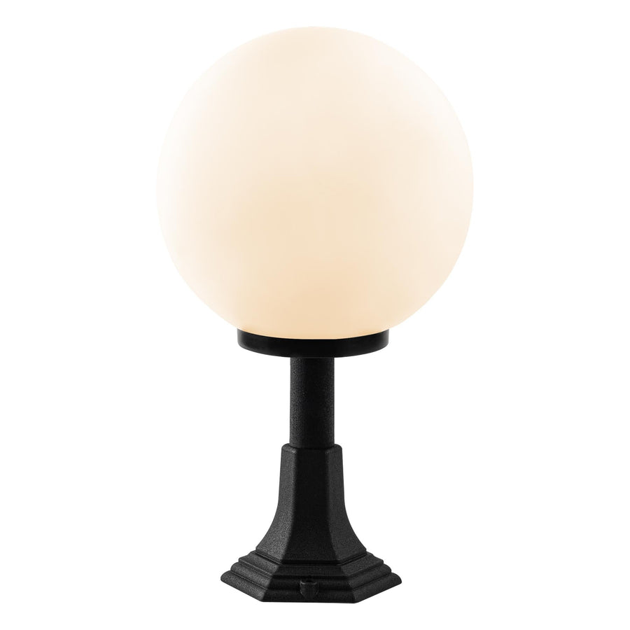 Küre Bahçe Metal Bollard Armatür - Siyah