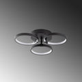 Halka Modern LED Plafonyer - Siyah