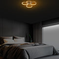 Halka Modern LED Plafonyer - Altın