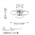 Halka Modern LED Plafonyer - Gümüş