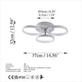 Halka Modern LED Plafonyer - Gri