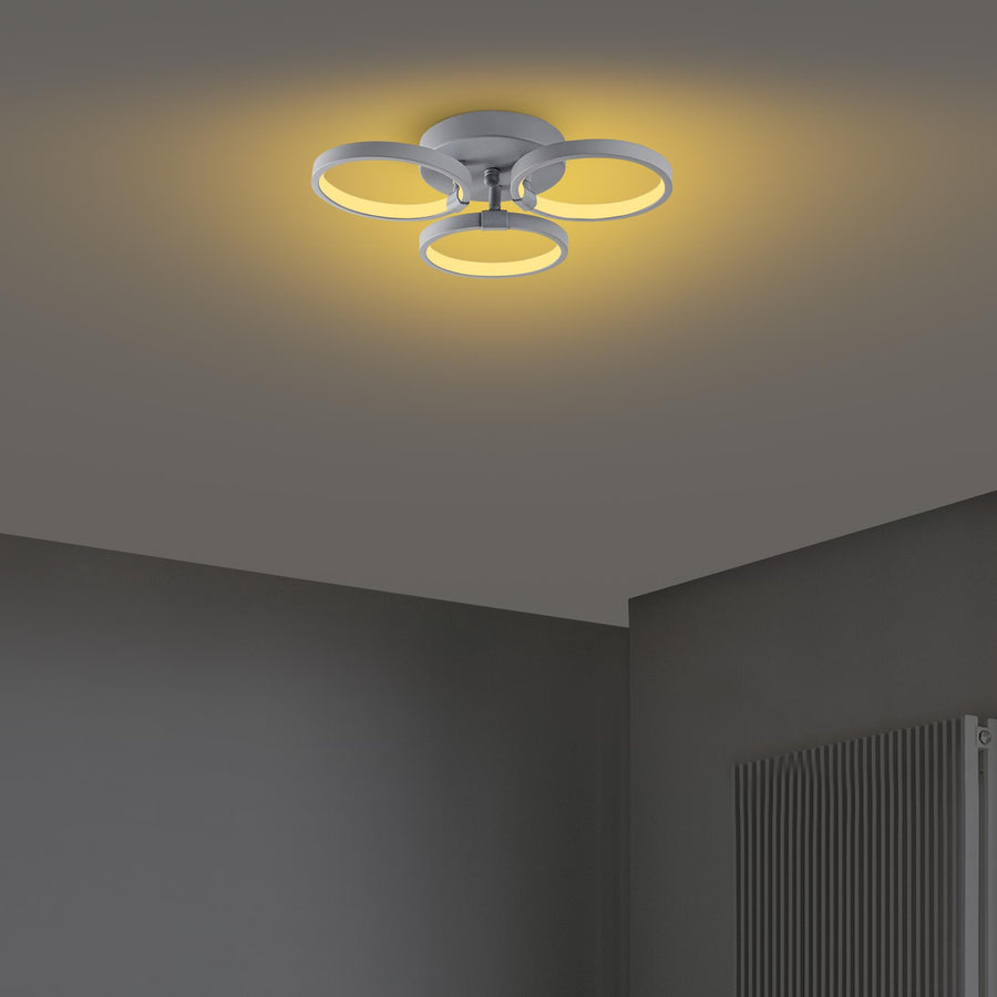 Halka Modern LED Plafonyer - Gri