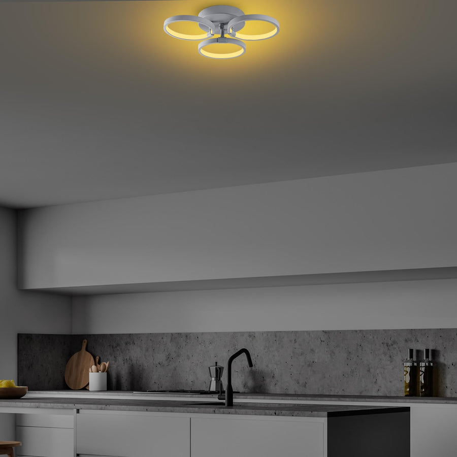 Halka Modern LED Plafonyer - Gri