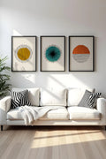Geometrik Desenli Modern Tablo Seti - 3’lü Set | huhu12