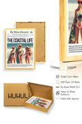 Doğal Ahşap Çerçeveli Retro Tablo - Coastal Life Tema Tablo | huhu2074