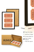 Doğal Ahşap Çerçeveli Retro Typografi Tablo - Good Times Yazısı | huhu2266