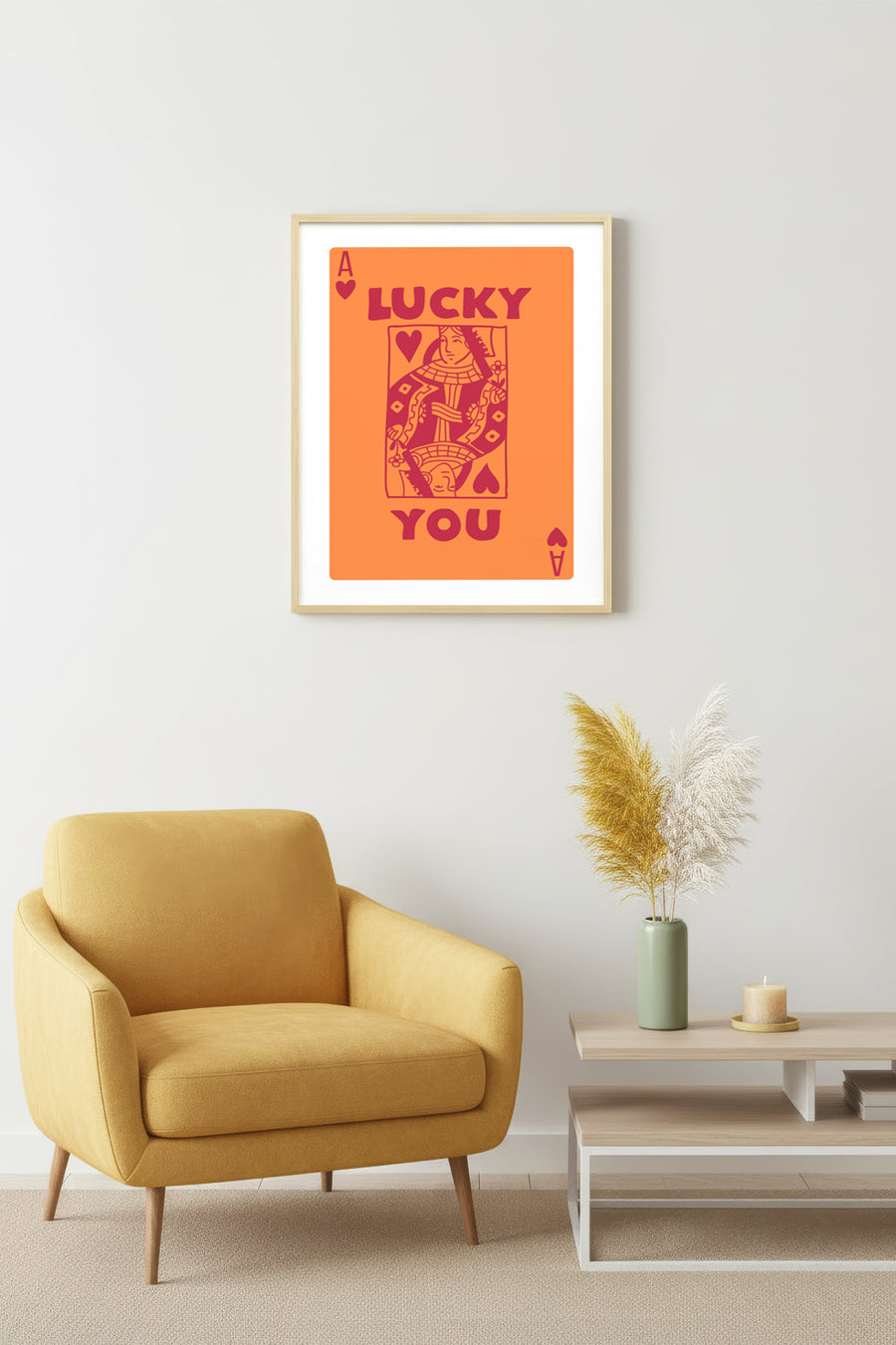 Doğal Ahşap Çerçeveli Retro Vintage Kadın Portresi Tablo - Pop Art Tarzı | huhu2269