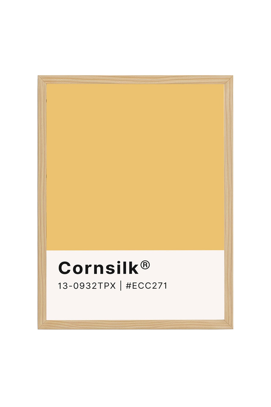 Doğal Ahşap Çerçeveli Retro Tablo - Minimalist Tasarım | huhu2457