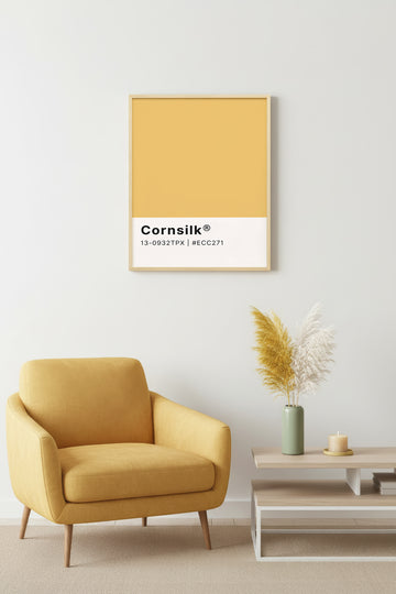 Doğal Ahşap Çerçeveli Retro Tablo - Minimalist Tasarım | huhu2457