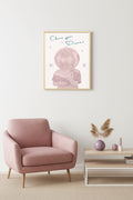 Doğal Ahşap Çerçeveli Retro Disco Hayal Tablo - Chase Your Dreams | huhu2559