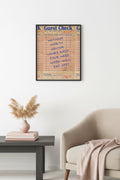 Doğal Ahşap Çerçeveli Vintage Retro Tablo - Motivasyonel Sözlü Diner Check | huhu2570