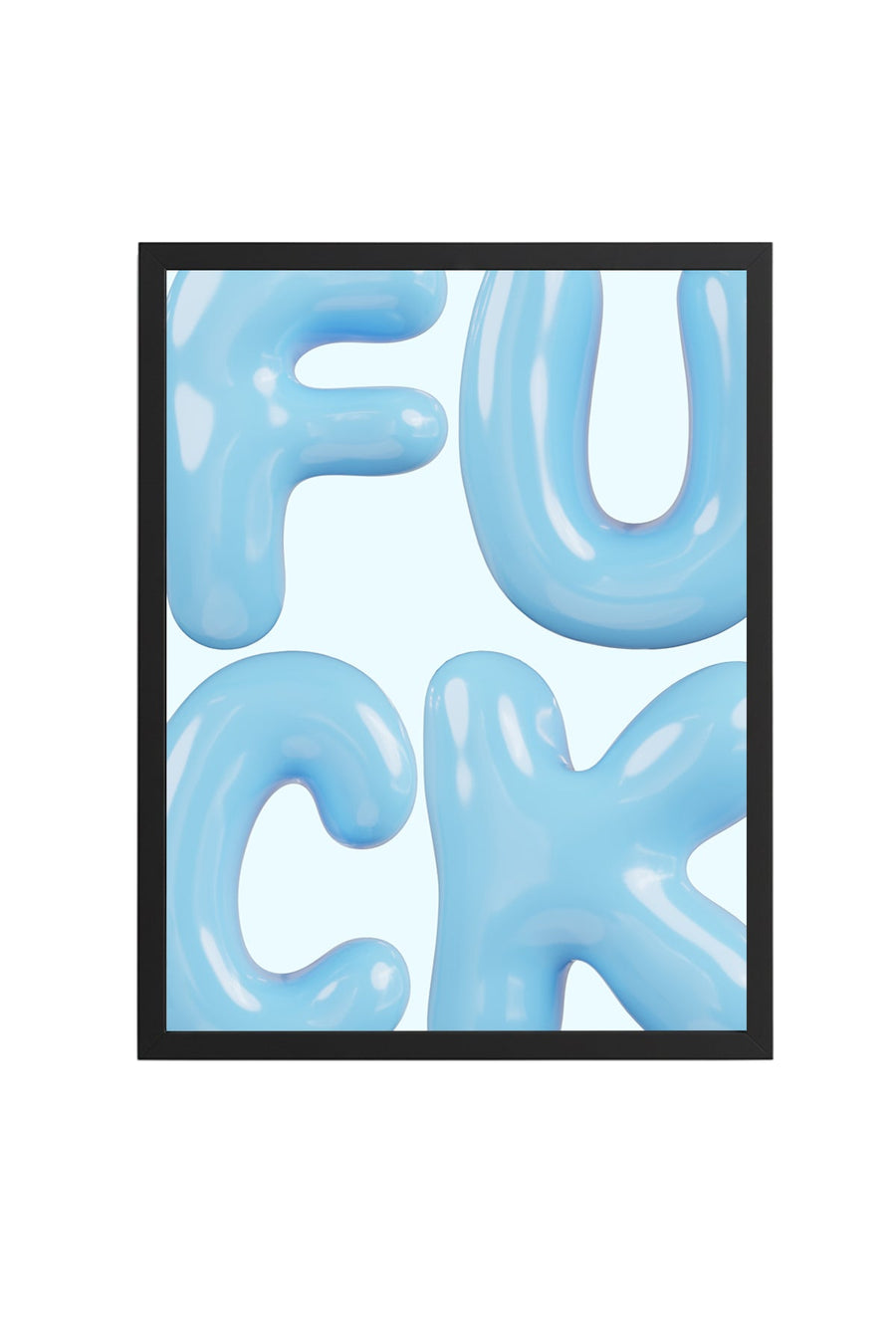 Doğal Ahşap Çerçeveli Retro Tablo - FUCK Yazılı Pop Art | huhu2624