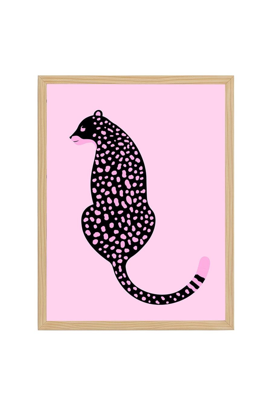 Doğal Ahşap Çerçeveli Retro Pop Art Skunk Tablo - Canlı Hayvanlar | huhu2651