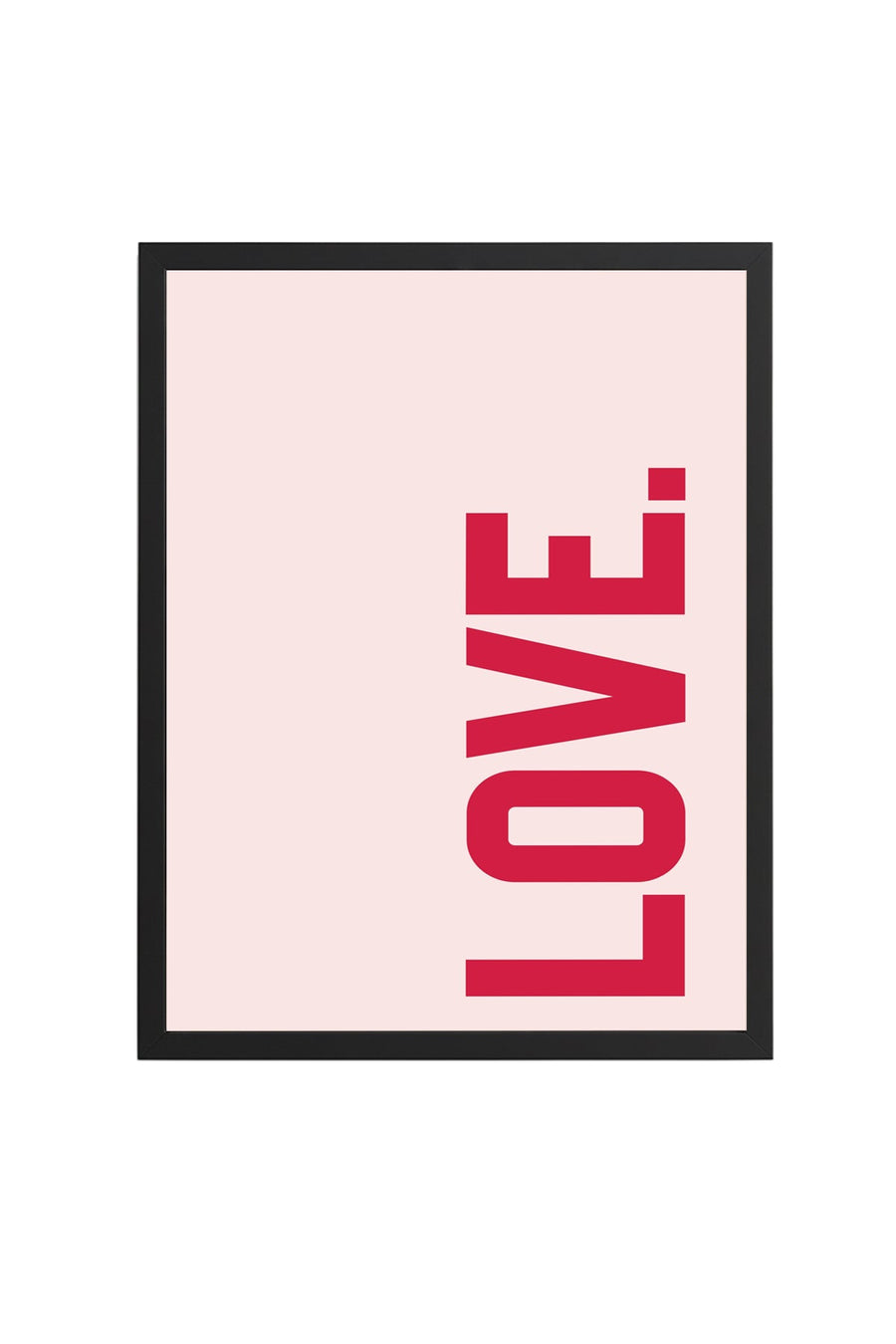 Doğal Ahşap Çerçeveli Retro Tablo - Love Pop Art | huhu2659