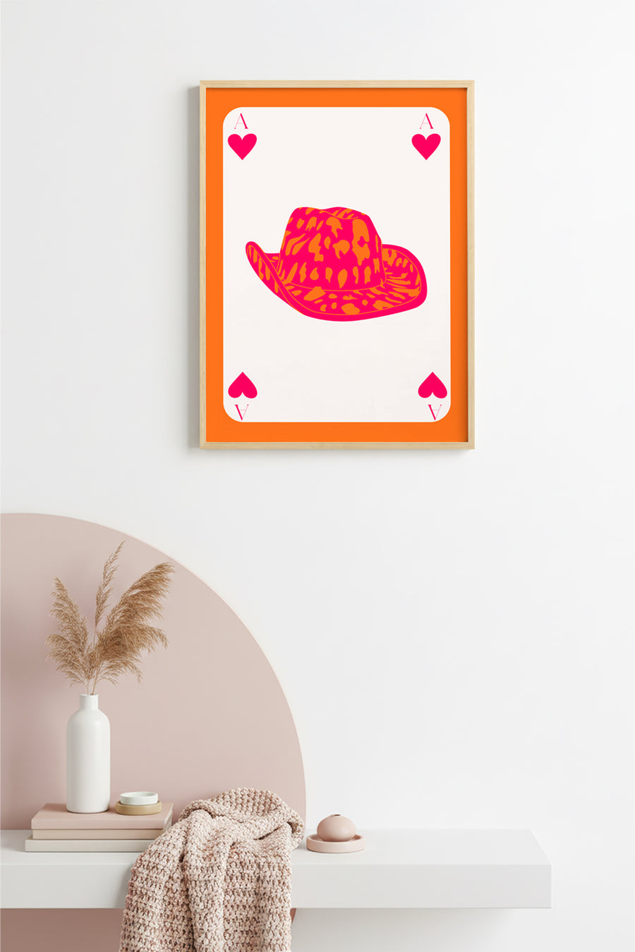 Doğal Ahşap Çerçeveli Retro Tablo - Leopar Desenli Hayvan Baskı | huhu2750