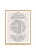 Ahşap Çerçeveli Minimalist Tablo | Huhu576