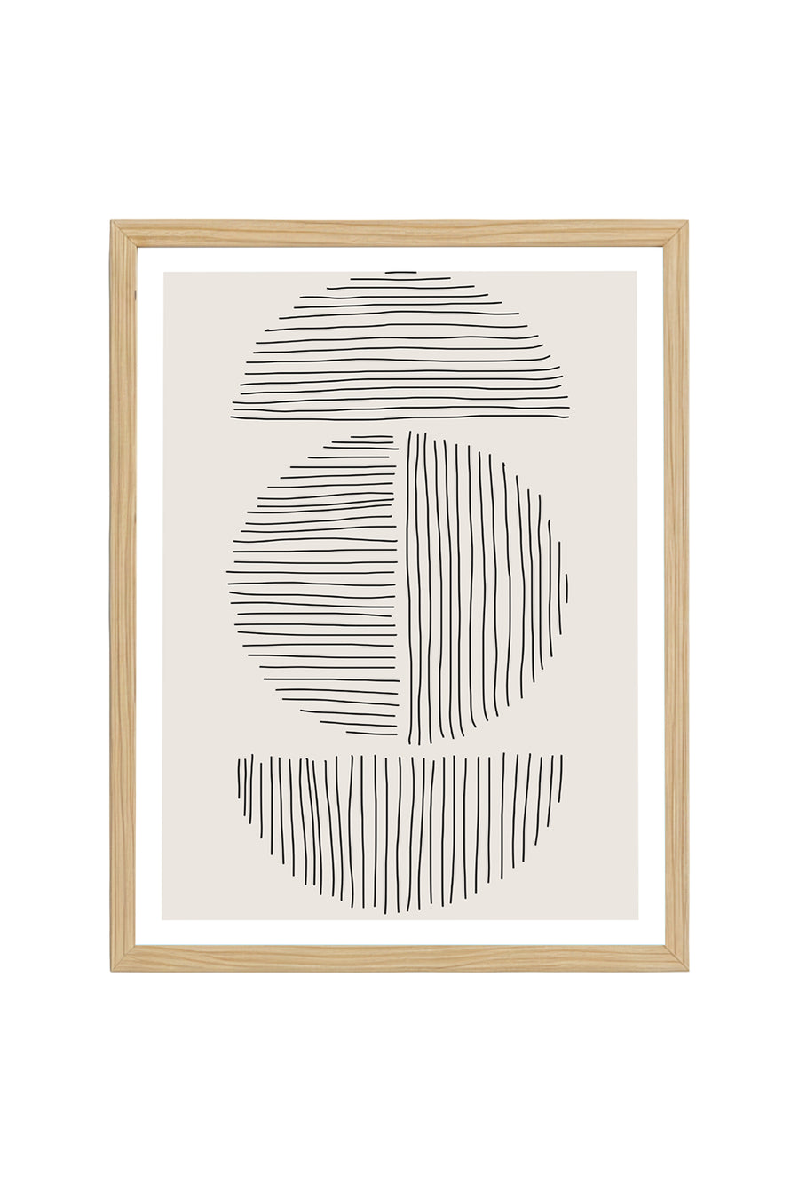 Ahşap Çerçeveli Minimalist Tablo | Huhu576