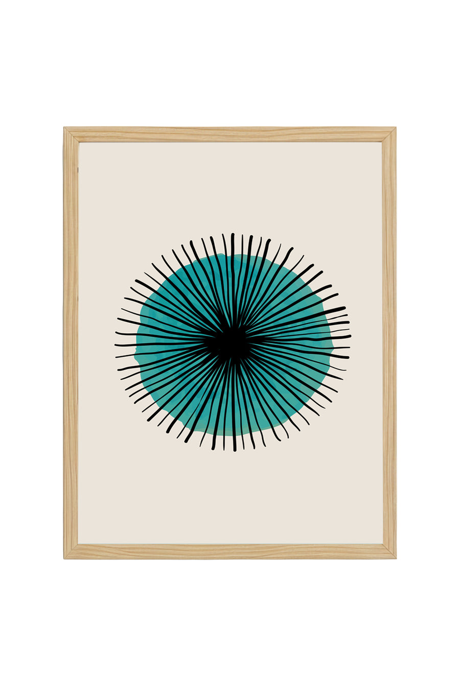 Ahşap Çerçeveli Geometrik Desenli Tablo | Huhu631