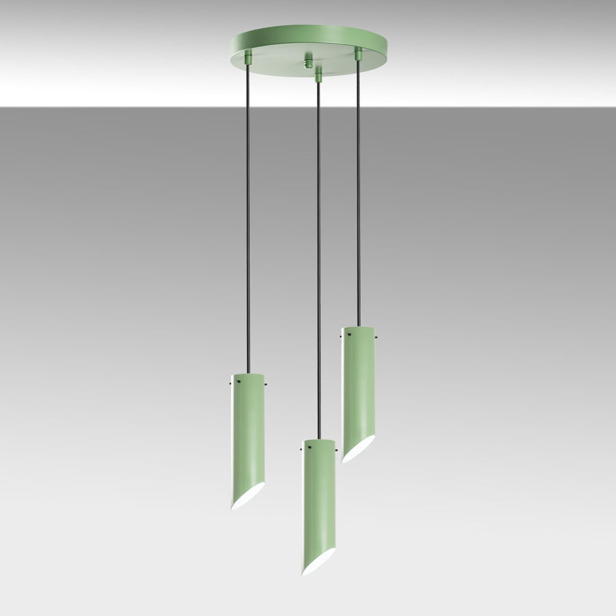 Boru Metal 3'lü Sarkıt Takım - Yesil