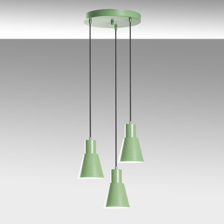 Konik Metal 3'lü Sarkıt - Yesil