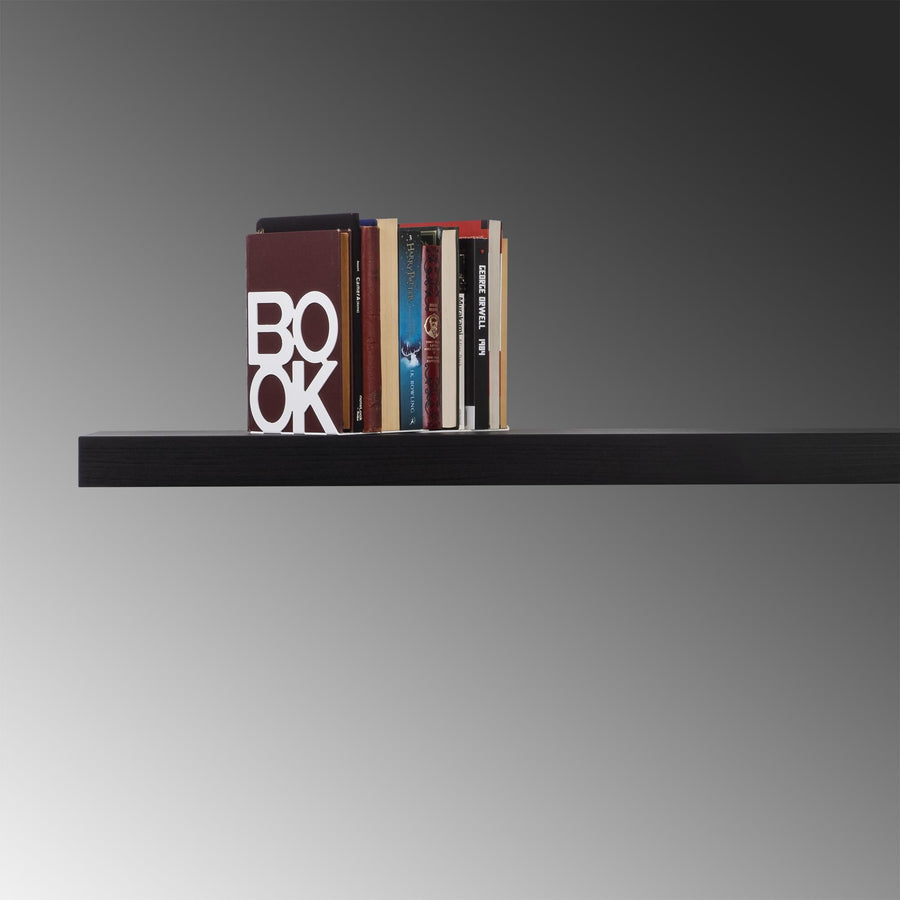 BOOK Yazili Metal Kitap Tutucu - Siyah