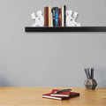 Okuyan Cocuk Metal Kitap Tutucu - Beyaz