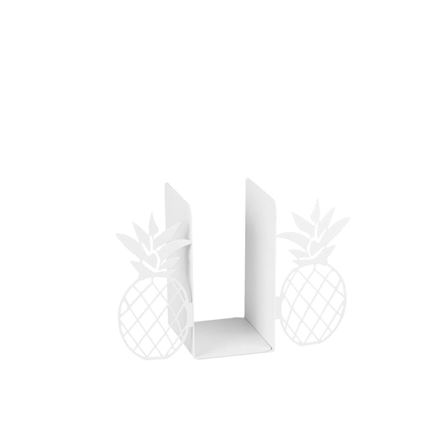 Ananas Metal Kitap Tutucu - Beyaz