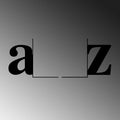 A-Z Harf Metal Kitap Tutucu - Siyah