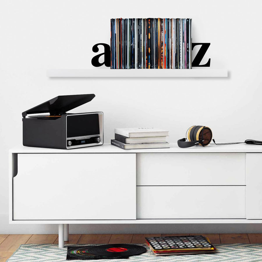 A-Z Harf Metal Kitap Tutucu - Siyah
