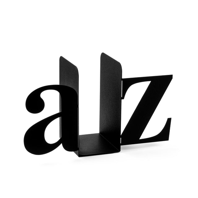 A-Z Harf Metal Kitap Tutucu - Siyah