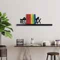 Relax Yazili Metal Kitap Tutucu - Siyah