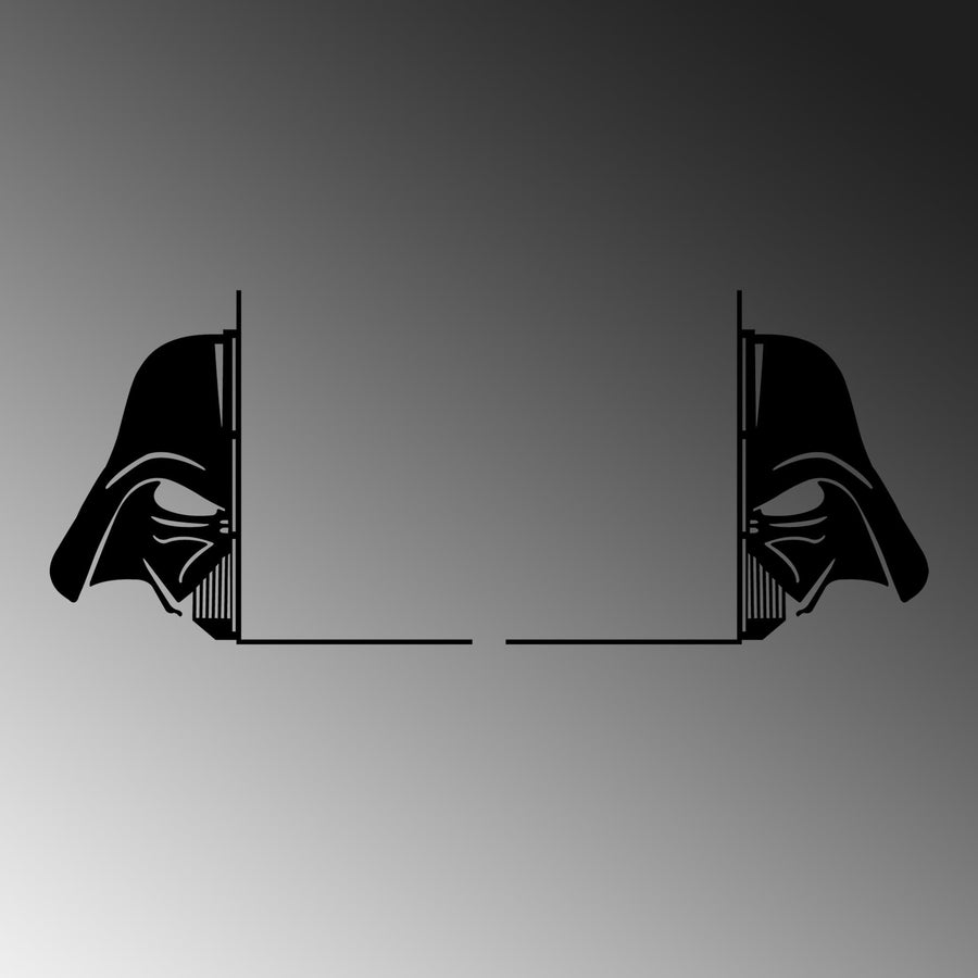 Darth Vader Metal Kitap Tutucu - Siyah