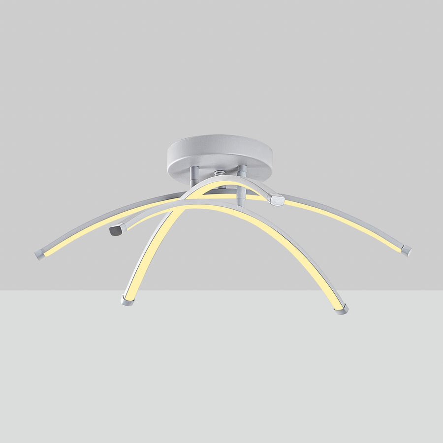 Gri Çok Kollu LED Plafonyer - Gri