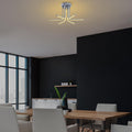 Gri Altı Kollu LED Plafonyer - Gri