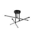 Çapraz Çubuk Modern Metal Plafonyer - Siyah