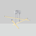 Çapraz Çubuk Modern Metal Plafonyer - Gri