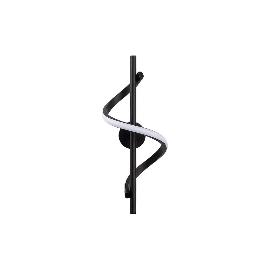 Spiral Modern Metal Aplik - Siyah