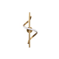 Spiral Modern Metal Aplik - Altın