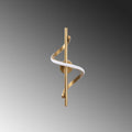 Spiral Modern Metal Aplik - Altın