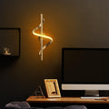 Spiral Modern Metal Aplik - Altın