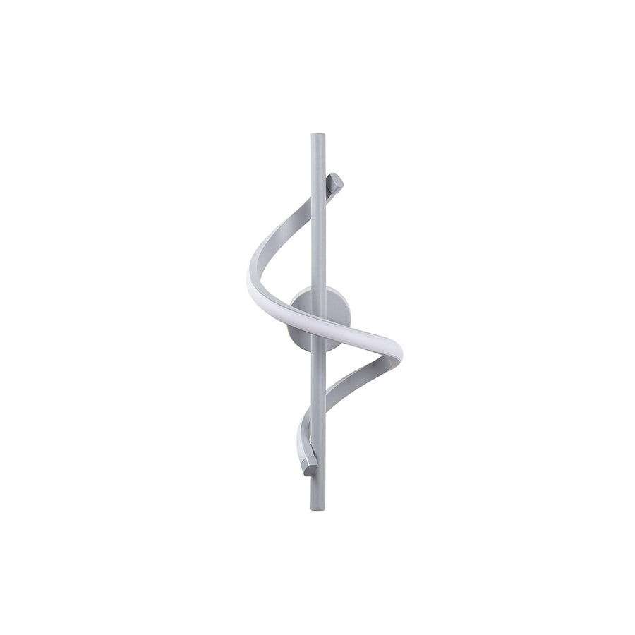 Spiral Modern Metal Aplik - Gri