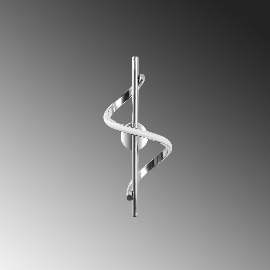 Spiral Modern Metal Aplik - Gümüş