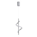 Spiral Modern Metal Tekli Sarkıt - Beyaz