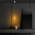 Spiral Modern Metal Tekli Sarkıt - Gümüş