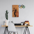 Banksy Olimpiyat Metal Ahşap Duvar Panosu - Ahşap
