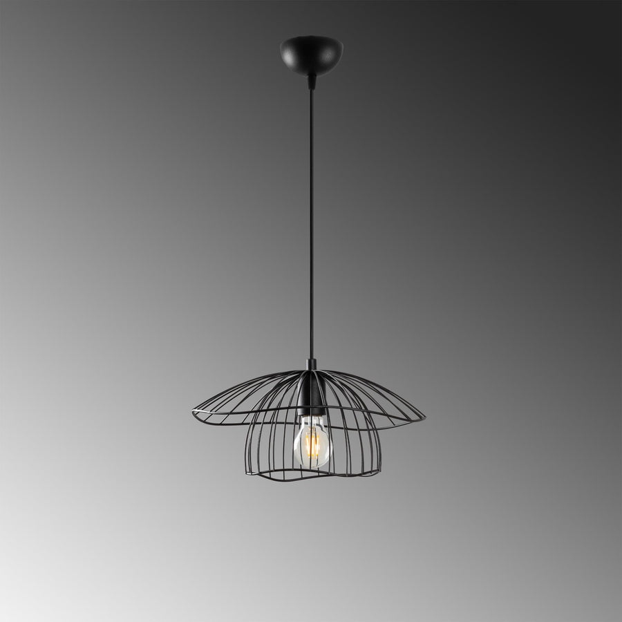 Lotus Tel Metal Tekli Sarkıt - Siyah