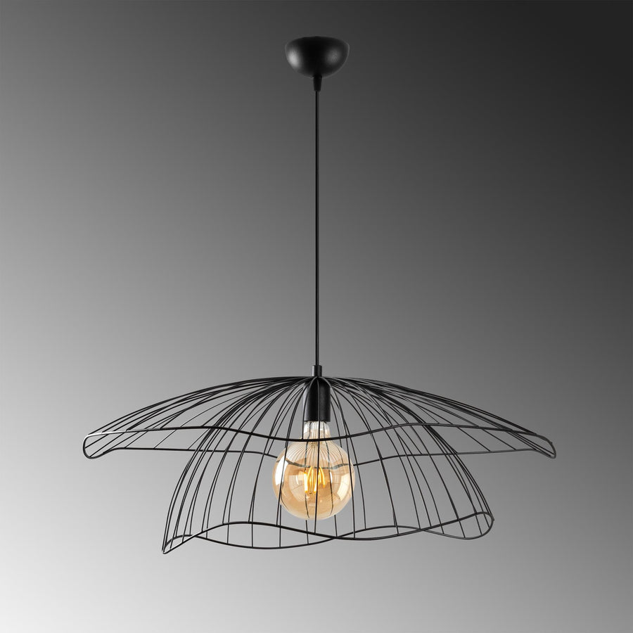 Lotus Tel Metal Tekli Sarkıt Buyuk - Siyah