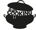 Home Cooking Tencere Metal Duvar Panosu - Siyah