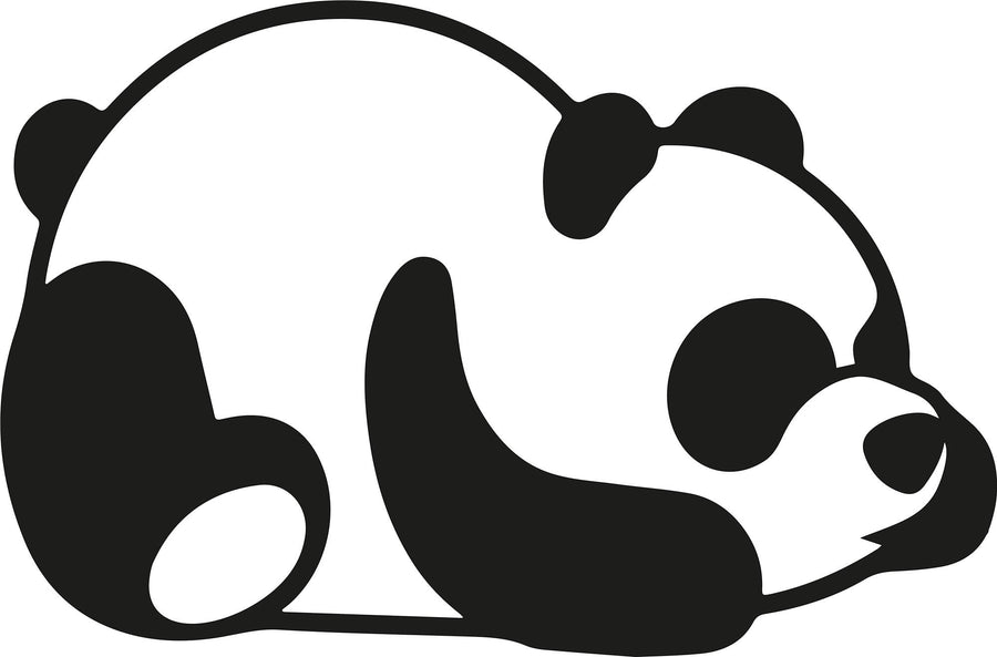 Panda Modern Metal Duvar Panosu - Siyah